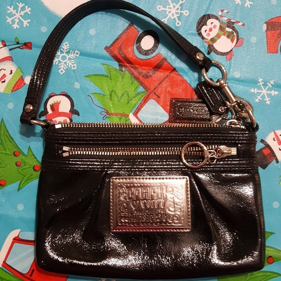 Black Coach Wristlet - Picture 1 of 6
